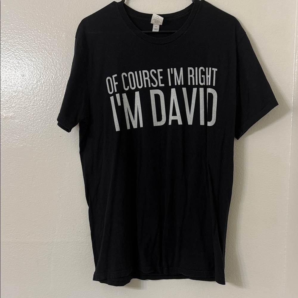 USED “Of Course I’m Right I’m David” Graphic Tee - Large